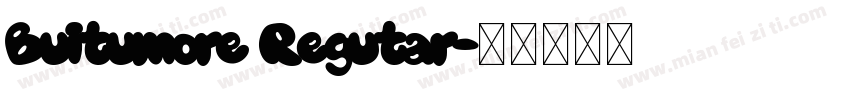 Buitumore Regutar字体转换